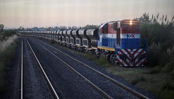 A freight train in Zarate, Buenos Aires province (LUIS ROBAYO/AFP/Getty Images)