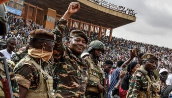 Niger junta leader General Abdourahamane Tiani celebrates one year in power, July 2024 (Boureima Hama/AFP/Getty Images)