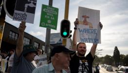 Residents protest about water supply problems in Johannesburg, March 12, 2024 (Wikus De Wet/AFP via Getty Images)