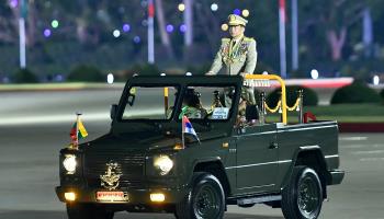 Junta leader Min Aung Hlaing (STR/AFP/Getty Images)

