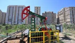 An oil well in Baku, Azerbaijan (Vano Shlamov/AFP/Getty Images)