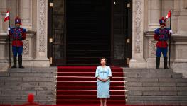 President Dina Boluarte (Ernesto Benavides/AFP/Getty Images)