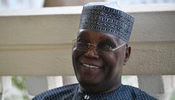 Former Vice President and PDP presidential candidate Atiku Abubakar during the 2023 presidential campaign, February 2023 (Pius Utomi Ekpei/AFP/Getty Images)