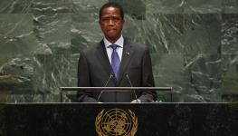 Former President Edgar Lungu (Timothy A. Clary/AFP/Getty Images)