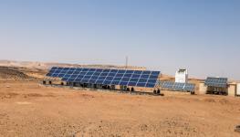 Solar panels in the Egyptian desert (Sanja Baljkas/Moment RF/Getty Images)