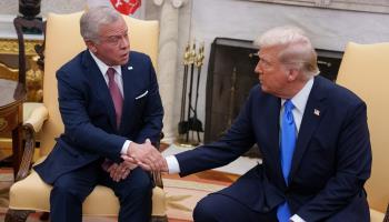 King Abullah II meets with US President Donald Trump in the White House, February 11, 2025 (Andrew Harnik/Getty Images)