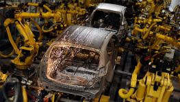 A car production line at the Kia Motors factory in Teplicka nad Vahom, Slovakia (Eduard Genserek/AFP/Getty Images)

