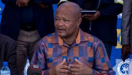 Outgoing Police Minister Senzo Mchunu, January 14, 2025 (Christian Velcich/AFP/Getty Images)
