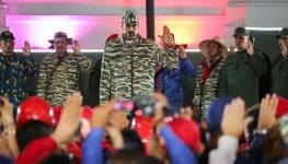President Nicolas Maduro (centre) (Jesus Vargas/Getty Images)
