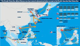 The South China Sea offers Chinese nuclear-armed submarines better access to the Pacific than the East China Sea