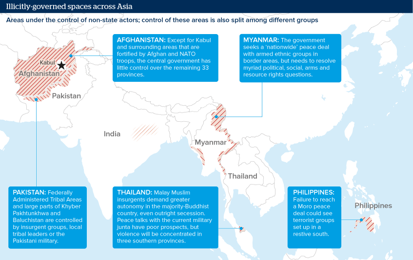 Illicitly-governed spaces across Asia