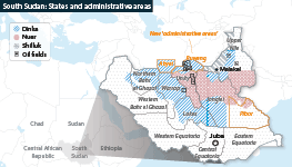 States and administrative areas under the latest government decree
