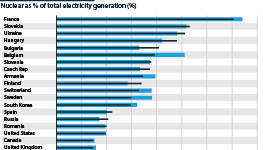 Nuclear energy as a share of electricity generation