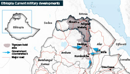 Latest reported developments in Ethiopia's civil conflict