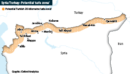 Turkey's potential 30-km deep 'safe zone' in Syria