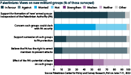 Palestinians: Views on new militant groups, July 2023 survey