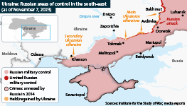 Ukraine's summer counter-offensive took place along three main axes