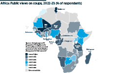 Survey data from 2022-23 on public attitudes to coups in Africa
