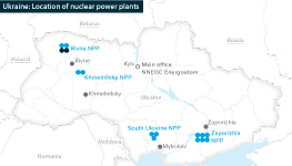 There are 18 nuclear reactors operating across Ukraine