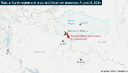 Ukraine presence in Kursk region reported as of August 8